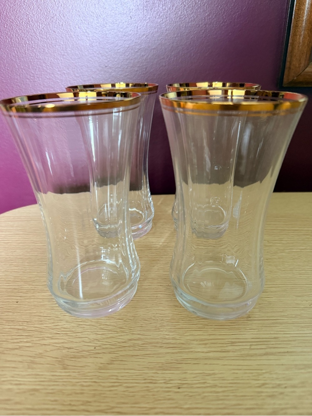 Mikasa Jamestown Gold Highball Glasses - Set of 4